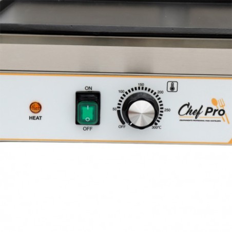 SANDWICHERA INDUSTRIAL DOBLE PLACAS LISAS 3600W CHEF PRO