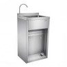 LAVAMANOS ACERO INOX INDUSTRIAL CON GRIFO DE PIE Y DISPENSADOR CHEF PRO