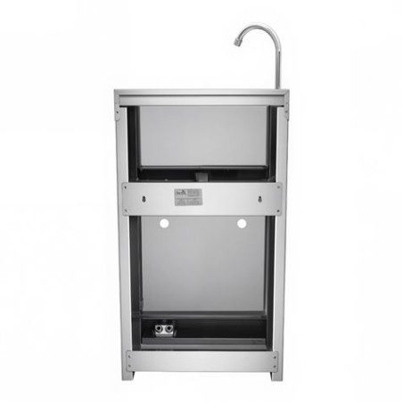 LAVAMANOS ACERO INOX INDUSTRIAL CON GRIFO DE PIE Y DISPENSADOR CHEF PRO