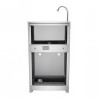 LAVAMANOS ACERO INOX INDUSTRIAL CON GRIFO DE PIE Y DISPENSADOR CHEF PRO