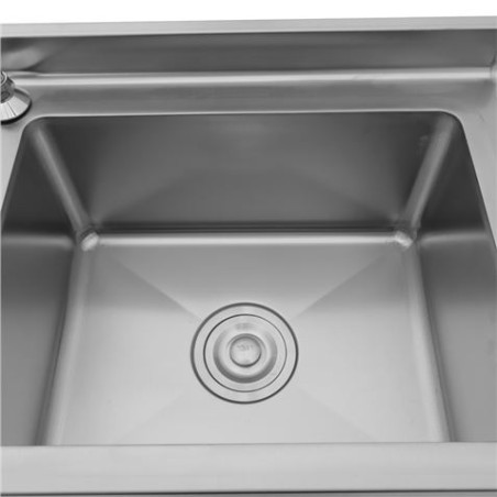 LAVAMANOS ACERO INOX INDUSTRIAL CON GRIFO DE PIE Y DISPENSADOR CHEF PRO