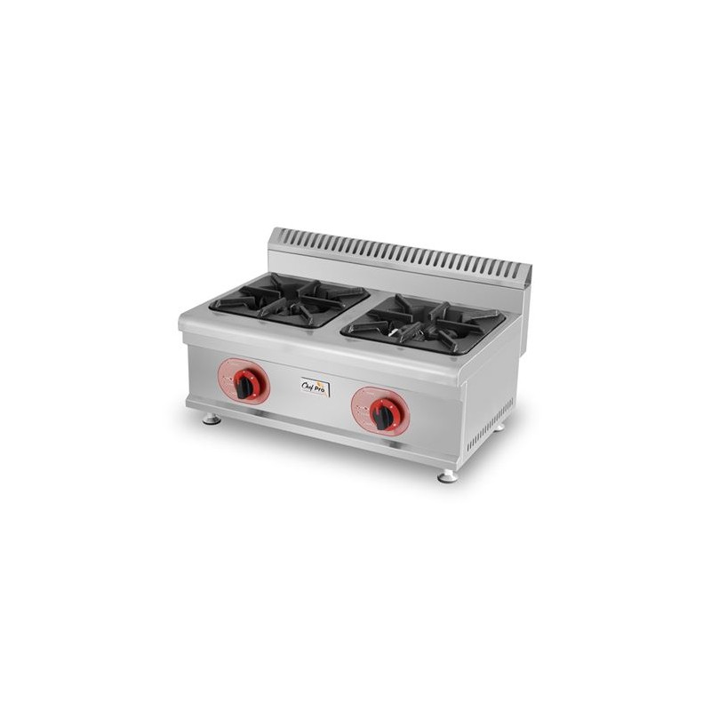 COCINA A GAS PROFESIONAL 2 FUEGOS CHEF PRO