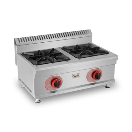 COCINA A GAS PROFESIONAL 2 FUEGOS CHEF PRO