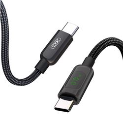 CABLE NBQ203B TIPO C 60W | DISPLAY LED NEGRO XO - XONBQ203B