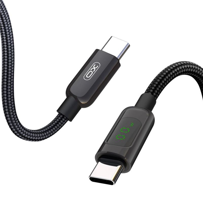 CABLE NBQ203B TIPO C 60W | DISPLAY LED NEGRO XO - XONBQ203B