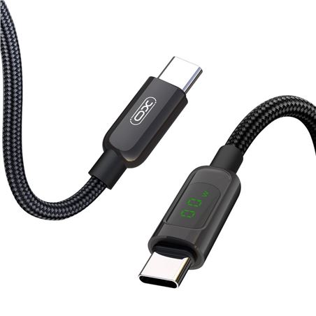 CABLE NBQ203B TIPO C 60W | DISPLAY LED NEGRO XO - XONBQ203B