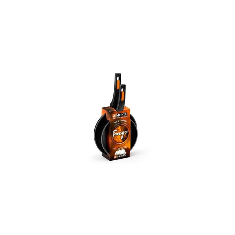 PACK 2 SARTENES ALUMINIO FORJADO 22/26CM FUEGO MONIX