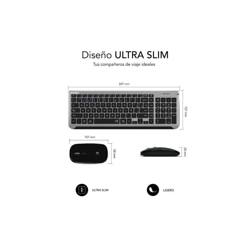 COMBO TECLADO Y RATON WIRELESS Y...
