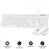 COMBO TECLADO Y RATON CON CABLE BUSINESS SLIM BLANCO SUBBLIM