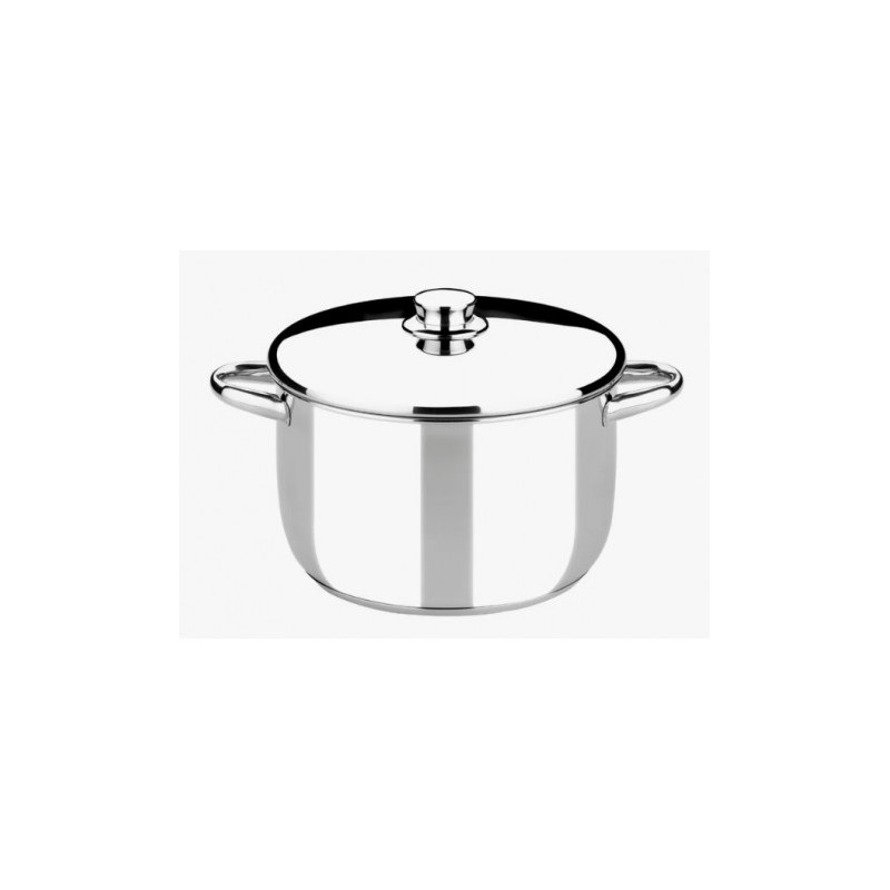 OLLA DE ACERO INOXIDABLE 16CM 2 LITROS OPTIMA CON TAPA ACERO MONIX