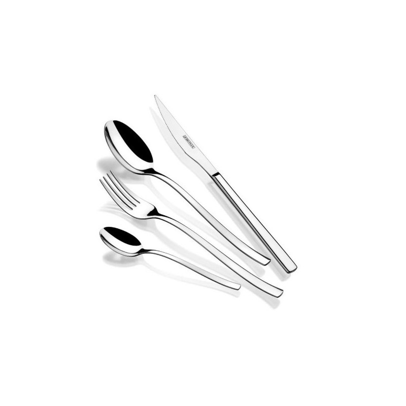 SET 24 CUBIERTOS ACERO INOX GENOVA MONIX