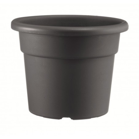 MACETA REDONDA DIAMETRO 22CM ANTRACITA ARTPLAST