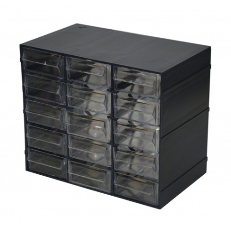 MUEBLE ORGANIZADOR PLASTICO 228X140X190MM CON 15 CAJONES ARTPLAST