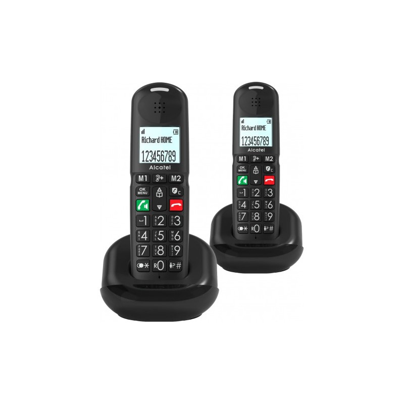 TELEFONO ALCATEL SENIOR TECLAS GRANDES DUO XL685 NEGRO