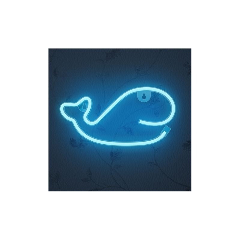 LAMPARA DECORATIVA NEON LED WHALE...