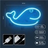 LAMPARA DECORATIVA NEON LED WHALE BLUE FOREVER