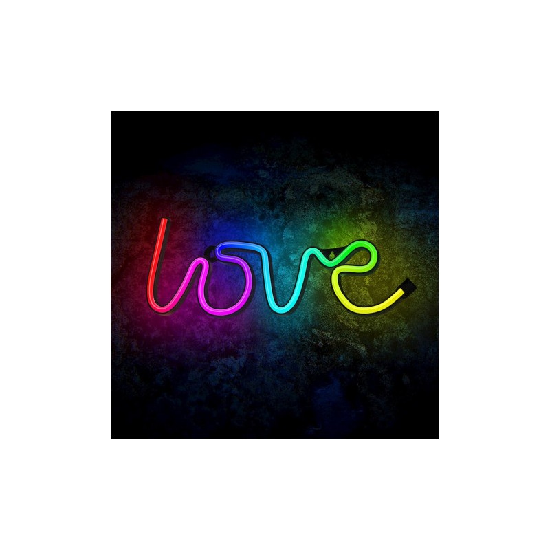 LAMPARA DECORATIVA NEON LED LOVE FOREVER