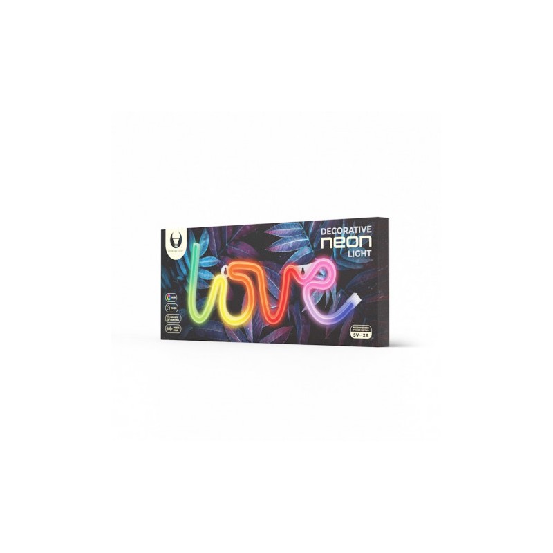 LAMPARA DECORATIVA NEON LED LOVE FOREVER