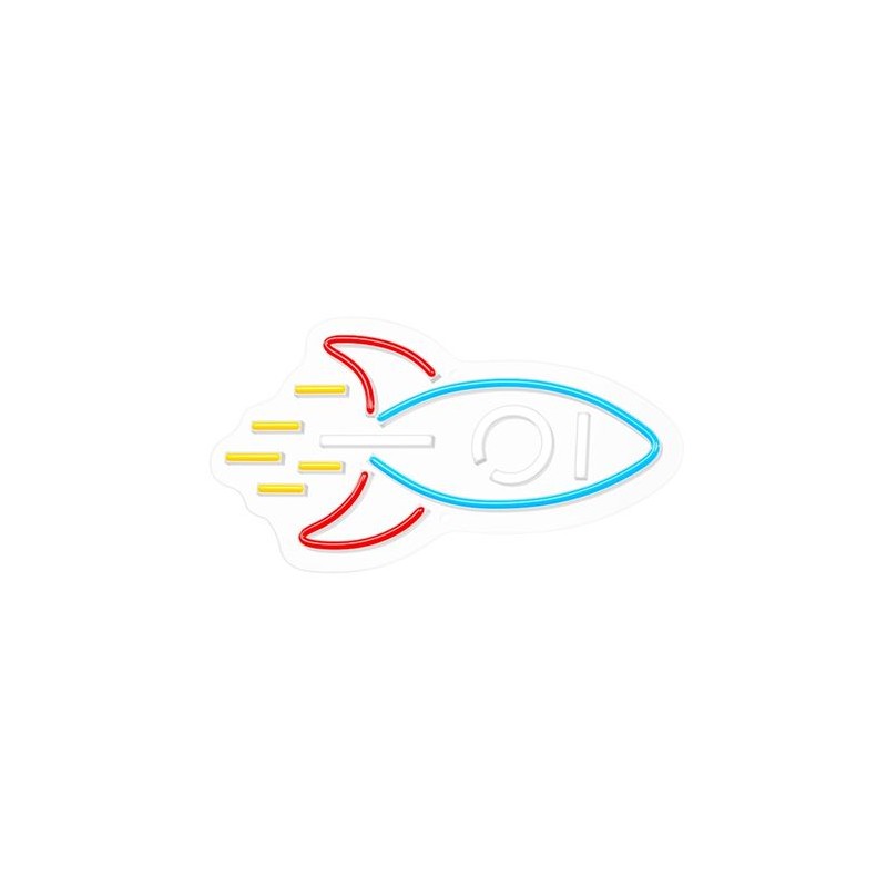 LAMPARA DECORATIVA NEON LED ROCKET FOREVER