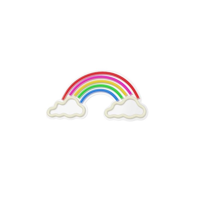 LAMPARA DECORATIVA NEON LED RAINBOW ON CLOUDS FOREVER