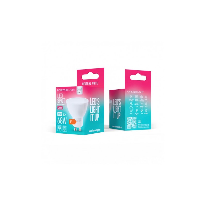 BOMBILLA LED GU10 9.5W 920 LUMEN LUZ BLANCA FOREVER