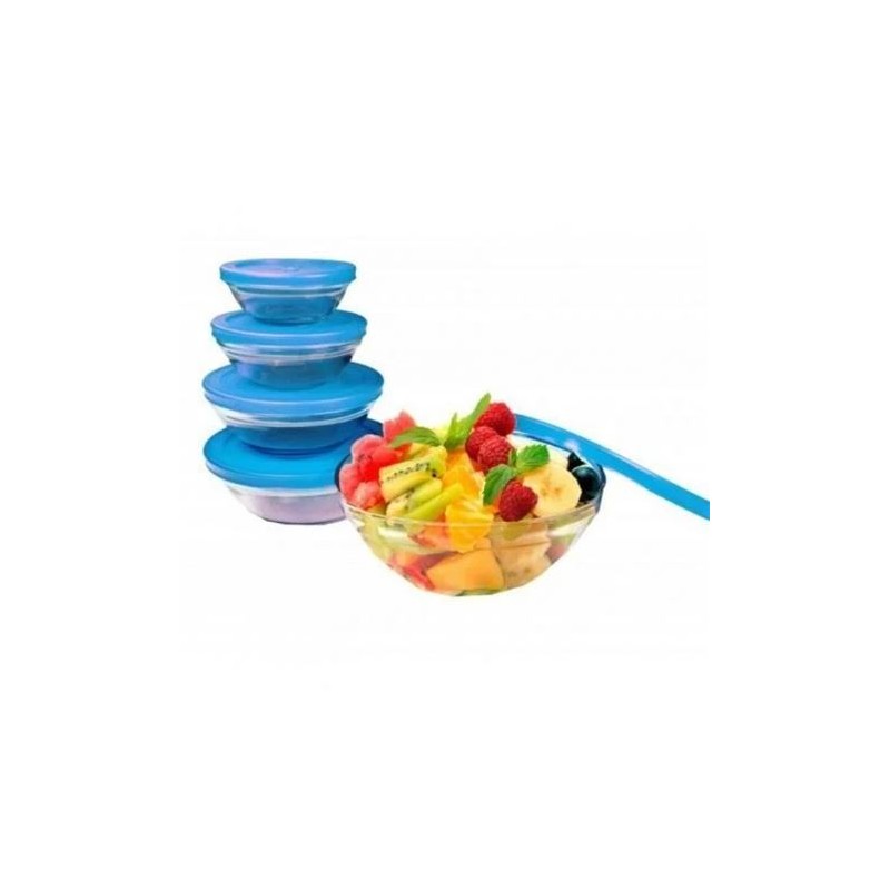 PACK 5 BOLES DE CRISTAL CON TAPA AZUL...