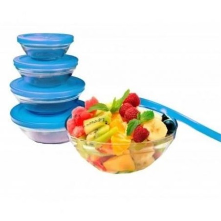 PACK 5 BOLES DE CRISTAL CON TAPA AZUL JOCCA