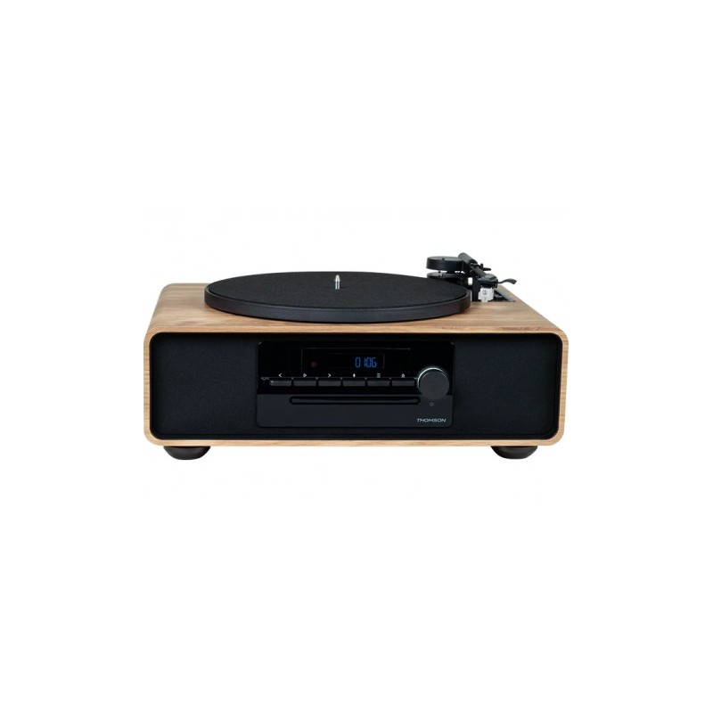 MICROCADENA CON TOCADISCOS | CD | FM | BT | USB | MADERA MIC300TT THOMSOM