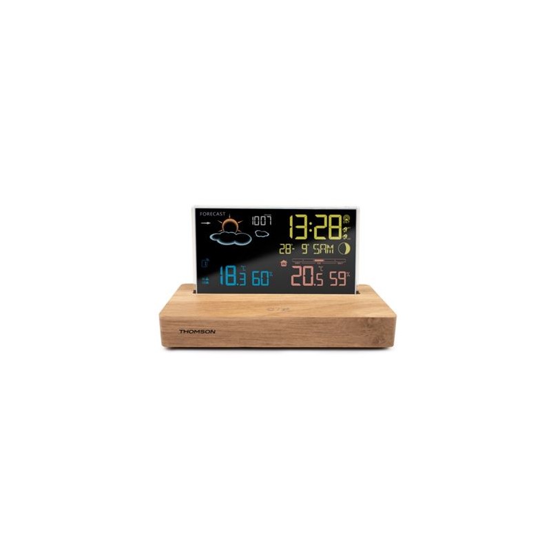 ESTACION METEOROLOGICA CON RELOJ DESPERTADOR CT610 THOMSOM