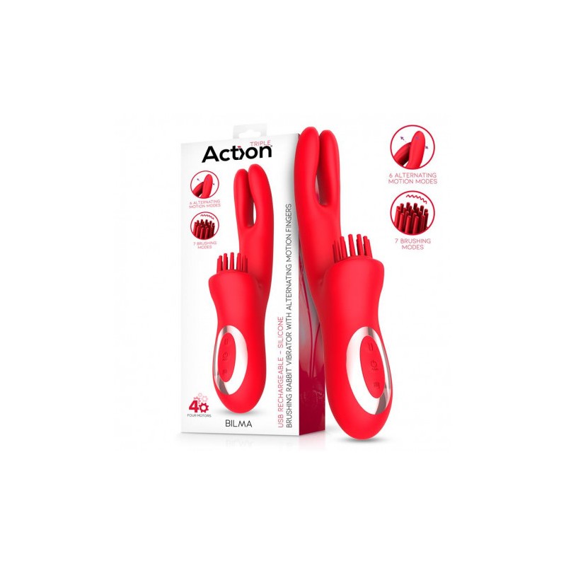 VIBRADOR CON 4 MOTORES Y MOVIMIENTOS...