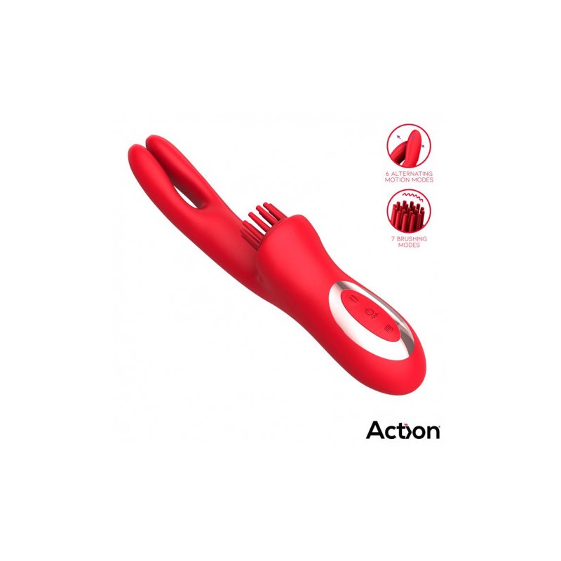 VIBRADOR CON 4 MOTORES Y MOVIMIENTOS...