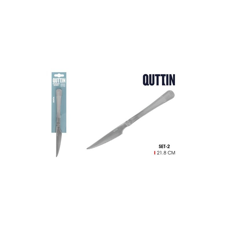 PACK 2 CUCHILLOS CHULETEROS 21.8CM...