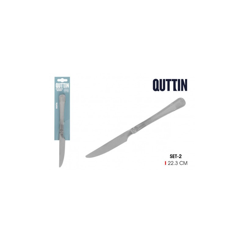 PACK 2 CUCHILLOS MESA 22CM SOFIA QUTTIN