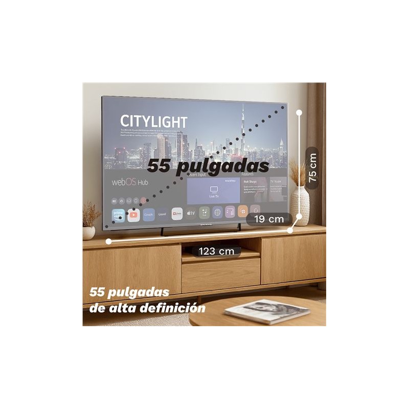 TELEVISOR QLED 55" SMART TV WEBOS...