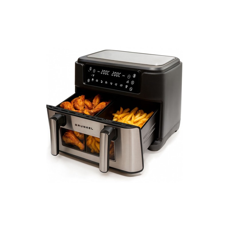 FREIDORA DE AIRE 10 LITROS 2800W CUBETOS FLEXIBLES GRUNKEL