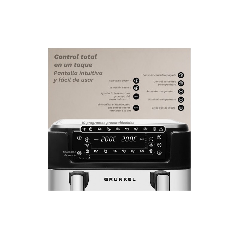 FREIDORA DE AIRE 10 LITROS 2800W...