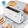 TOSTADORA DE RANURA EXTRA ANCHA 970W 7 NIVELES 40EASYTOAST GRUNKEL