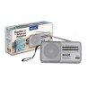 RADIO PORTATIL CLASICA SW/AM/FM ANALOGICA PLATA FM-4413 GEN-X