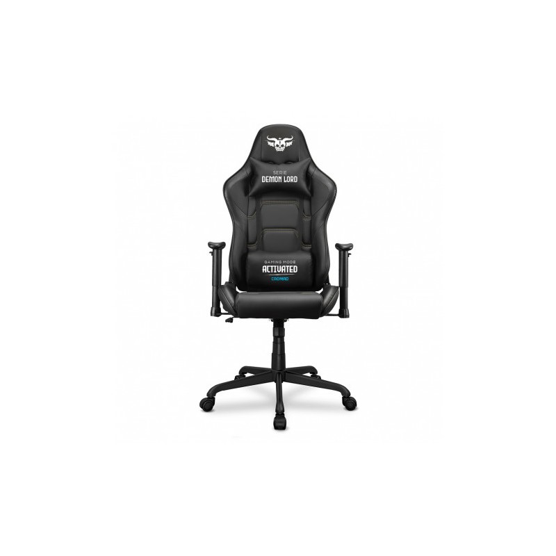 SILLA GAMING SERIE DEMON LORD NEGRA CROMAD