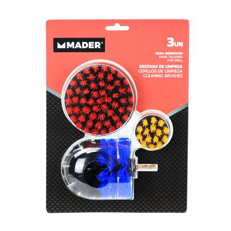 CEPILLOS DE LIMPIEZA PARA TALADRO 3PCS MADER - 88100-1