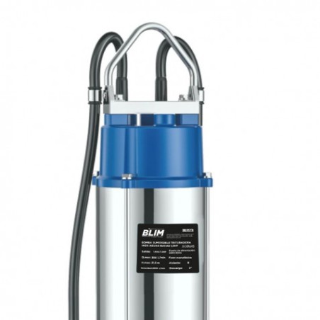 BOMBA SUMERGIBLE TRITURADORA INOX AGUAS SUCIAS 1,5HP BLIM