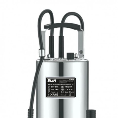 BOMBA SUMERGIBLE INOX AGUAS SUCIAS 1HP BLIM