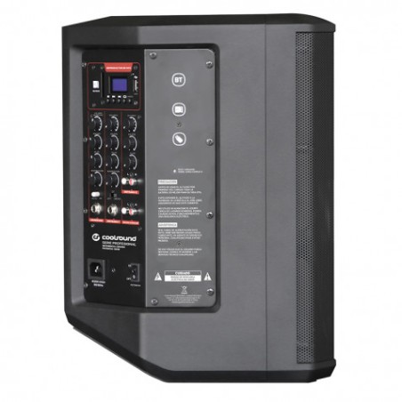 ALTAVOZ AUTOAMPLIFICADO PRO600 8" 500W CON BATERÍA + 2 MICROS SERIE PRO