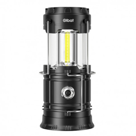 LINTERNA LED CAMPING 2 EN 1 CON GANCHO 280LM ELBAT