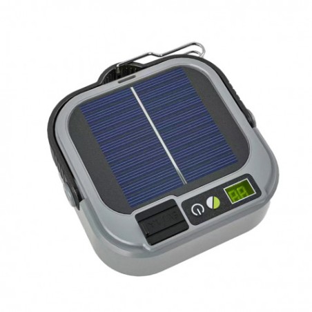 LINTERNA SOLAR DE CAMPING 500LM 12 MODOS, POWERBANK, IPX4 ELBAT