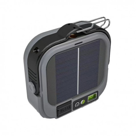 LINTERNA SOLAR DE CAMPING 500LM 12 MODOS, POWERBANK, IPX4 ELBAT