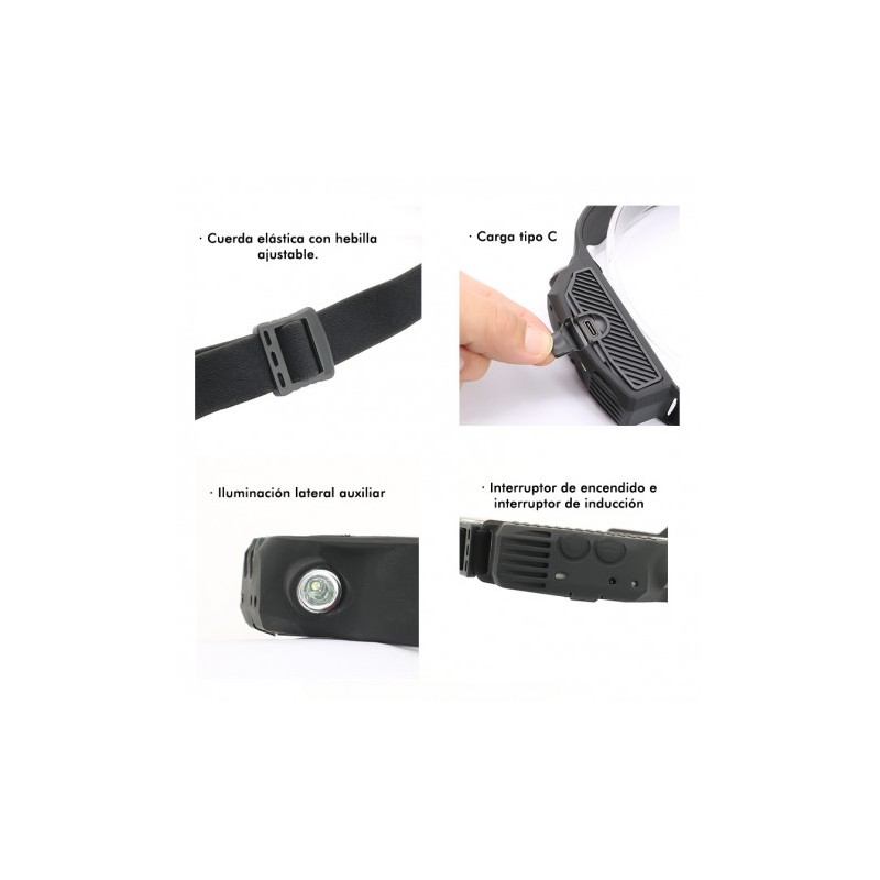 LINTERNA LED DE CABEZA FRONTAL LED...