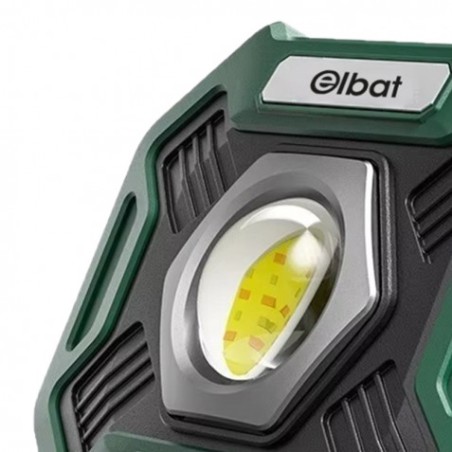 FOCO LED MULTIFUNCIÓN RECARGABLE 20W 2000LM LUZ FRIA ELBAT