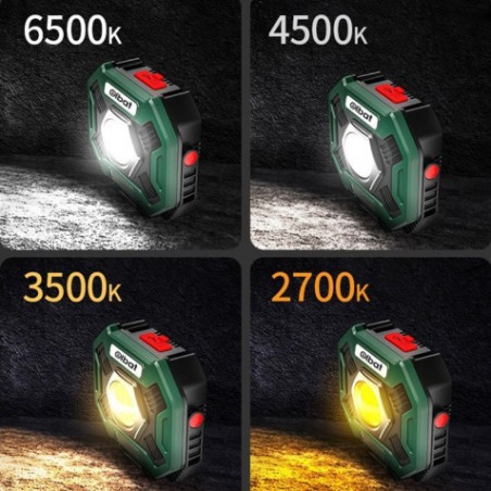 FOCO LED MULTIFUNCIÓN RECARGABLE 20W 2000LM LUZ FRIA ELBAT