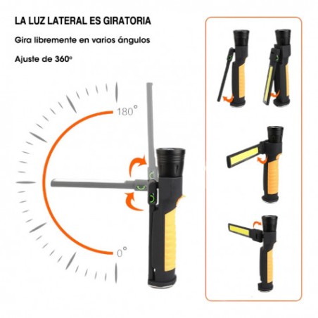 LINTERNA DE TRABAJO + POWERBANK FLASHLIGHT ELBAT